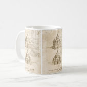 Mug Étude de cathédrale architecturale de Léonard de V (Devant gauche)