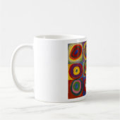 Mug Étude de couleur des cercles Carré par Kandinsky (Gauche)