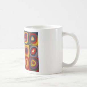 Mug Étude de couleur des cercles Carré par Kandinsky
