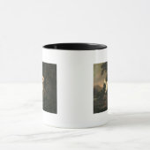 Mug Étude d'épagneul de Clumber (Centre)