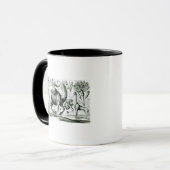 Mug Étude des animaux et des fleurs, gravée (Devant gauche)