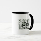 Mug Étude des animaux et des fleurs, gravée (Devant droit)