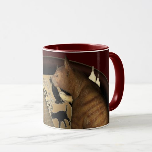 Mug Étude des leçons de chat (Devant droit)