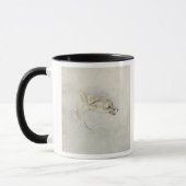 Mug Étude d'un Fox de acroupissement, faisant face au (Gauche)