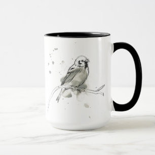 Mug Étude gestuelle d'oiseau