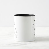 Mug Étude simple - Croquis d'une dame (Centre)