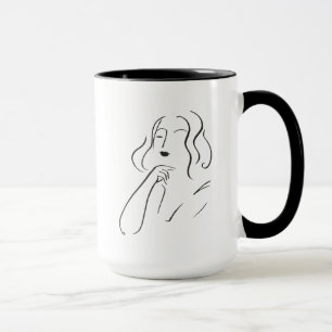 Mug Étude simple - croquis d'une femme