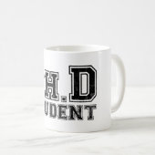 Mug Étudiant de Ph.D (Devant droit)