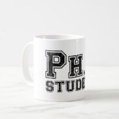 Mug Étudiant de Ph.D (Devant gauche)