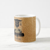 Mug Étudiant de troisième cycle - classe de 20XX - (Devant droit)