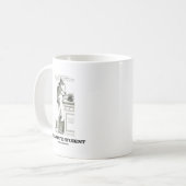 Mug Étudiant de troisième cycle (squelette) (Devant gauche)