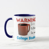 Mug Étudiant déshérité par caféine (Gauche)