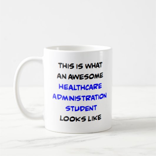 Mug étudiant en administration des soins de santé, gén (Gauche)
