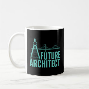 Mug Étudiant en architecture d'architecture d'avenir