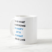 Mug étudiant en arts culinaires, génial (Devant gauche)