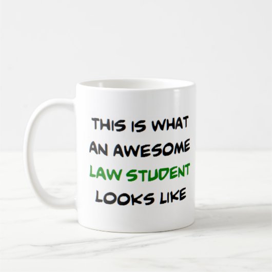Mug étudiant en droit, génial (Gauche)