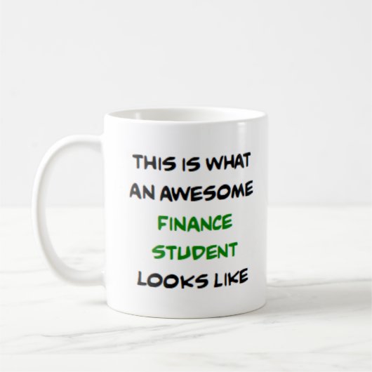Mug étudiant en finance, génial (Gauche)