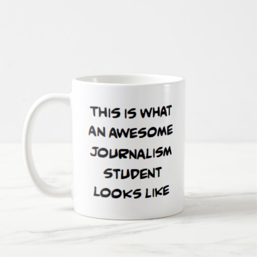 Mug étudiant en journalisme, génial (Gauche)