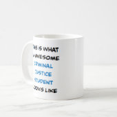 Mug étudiant en justice pénale, génial (Devant gauche)