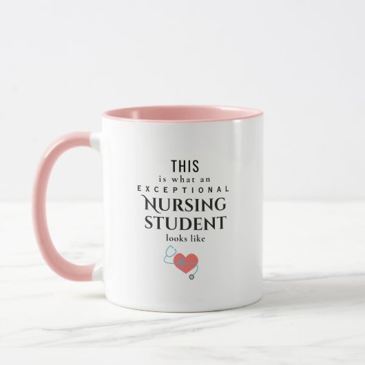 Mug Étudiant en soins infirmiers exceptionnel nom pers (Gauche)