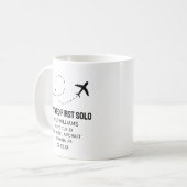 Mug Étudiant pilote premier avion solo drôle sur mesur (Devant gauche)