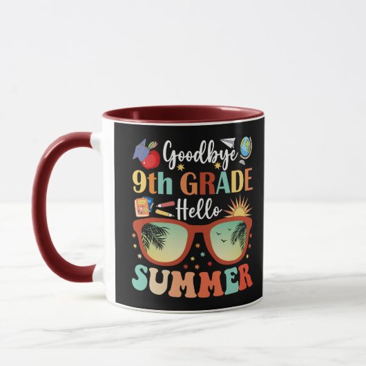 Mug Étudiants de l'enseignant Adieu 9e année Bonjour é (Gauche)