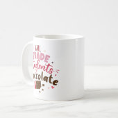 Mug Étudiants pour le chocolat Drôle Valentine (Devant gauche)