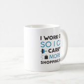 Mug Étudier les sacs d'achat (Devant droit)