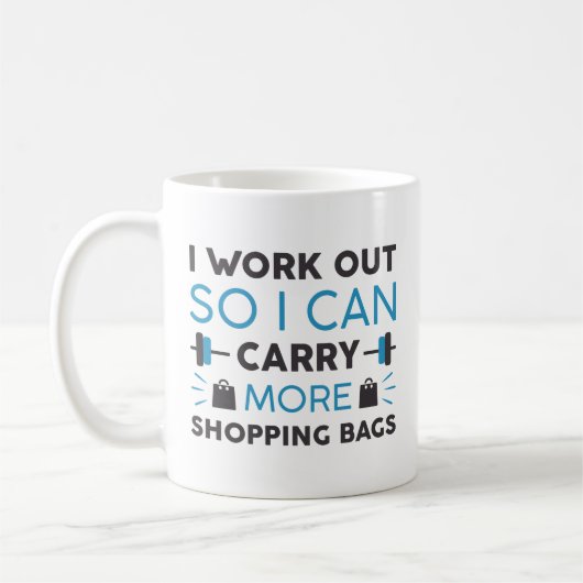 Mug Étudier les sacs d'achat (Gauche)