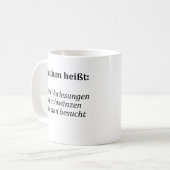 Mug "Étudier signifie..." Cadeau, étudiant (Devant gauche)