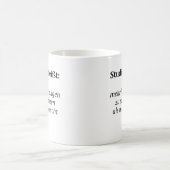 Mug "Étudier signifie..." Cadeau, étudiant (Centre)