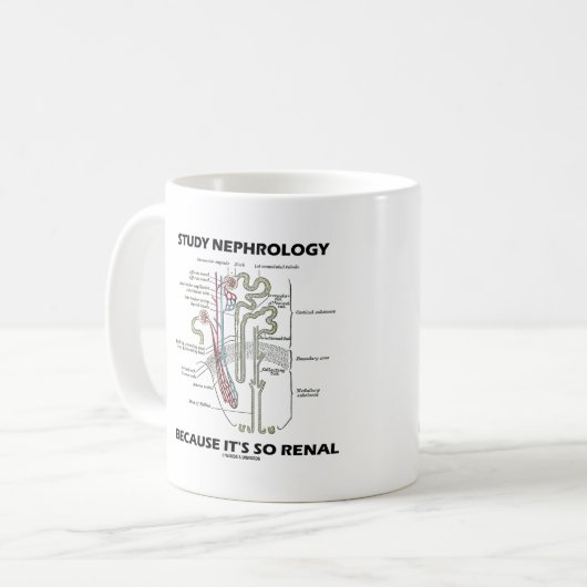 Mug Étudiez la néphrologie parce que c'est tellement n (Devant gauche)