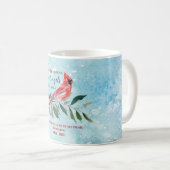 Mug Eucalyptus Cardinals Aquarelle Memorial Noël (Devant droit)