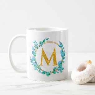 Mug Eucalyptus Gold Greenergie Personnaliser Monogramm
