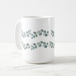 Mug Eucalyptus Motif vert