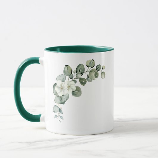 Mug Eucalyptus Rustique Mariage de verdure (Gauche)