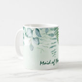 Mug Eucalyptus verdure vert demoiselle d'honneur maria (Devant gauche)