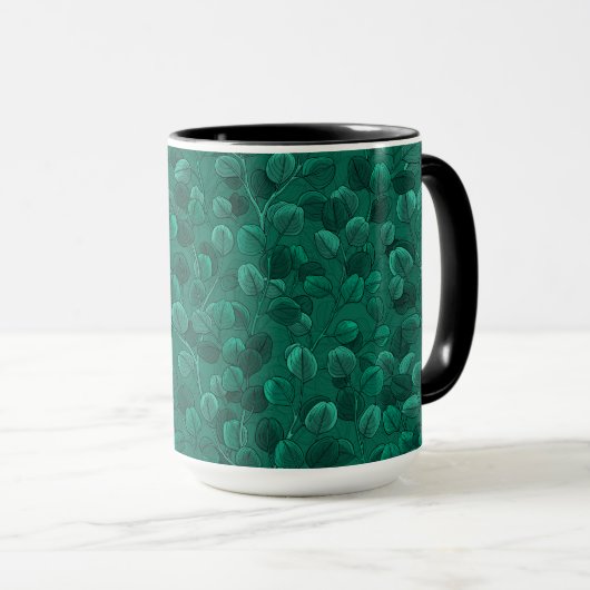 Mug Eucalyptus vert (Devant droit)