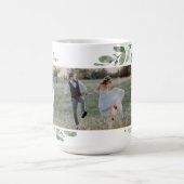 Mug Eucalyptus Wedding Photo Collage Keepsake Plaque (Centre)