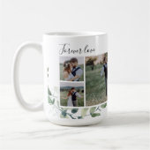 Mug Eucalyptus Wedding Photo Collage Keepsake Plaque (Gauche)