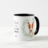 Mug Eucalyptus Wreath Ibizan Hound Monogram (Devant droit)