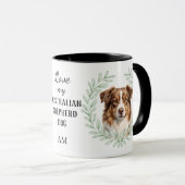 Mug Eucalyptus Wreath Red Merle Aussie Monogram (Devant droit)