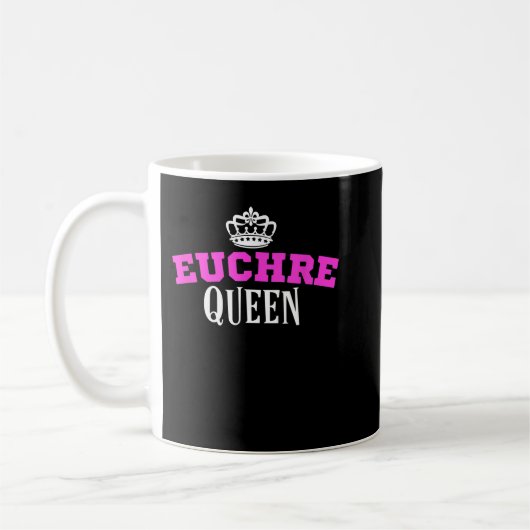 Mug Euchre Card Jeu Reine Maman Tante Coeurs Clubs  (Gauche)