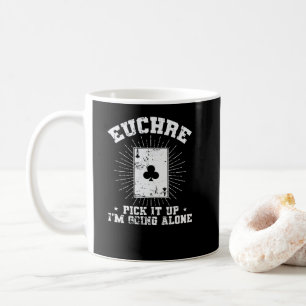 Mug Euchre Pick it up Je vais seul Kartenspiel