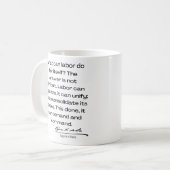Mug Eugene Debs cite - Que peut faire le travail ... (Devant gauche)