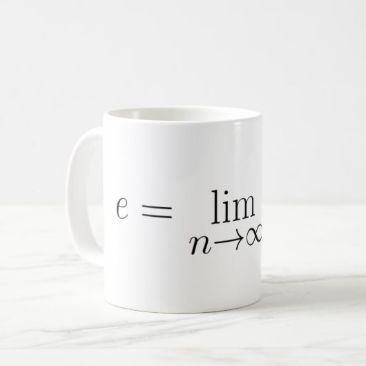 Mug Euler constant par l'équation de Stirling (Devant gauche)