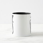 Mug Euphonium Formé Word Art Black Text (Centre)