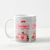Mug Eurasier Chien Valentine's Day Kissing Booth (Gauche)