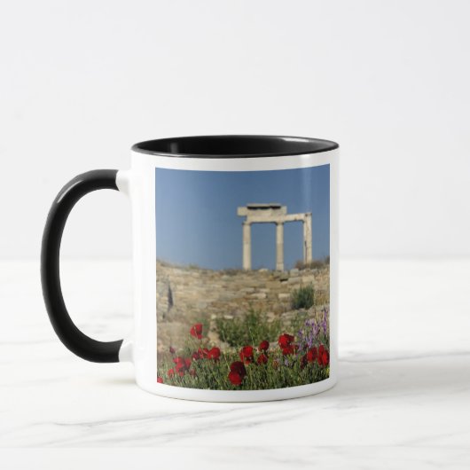 Mug Europe, Grèce, Cyclades, Delos. Ruines de colonnes (Gauche)
