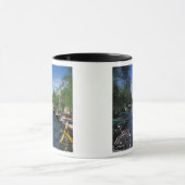 Mug Europe, Hollande, Amsterdam, vélo jaune et (Centre)